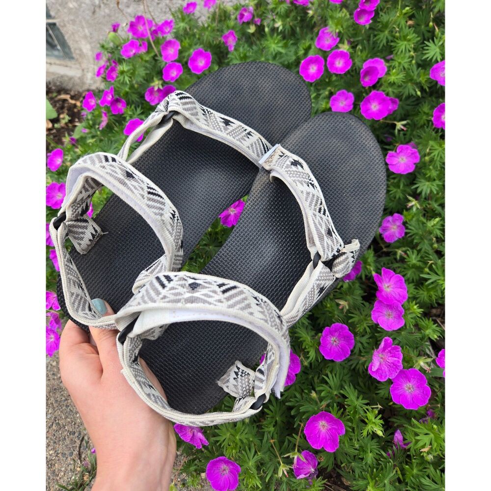 Women's Teva Pattern Outdoor Waterproof Strap Rubber Summer Sandals 9